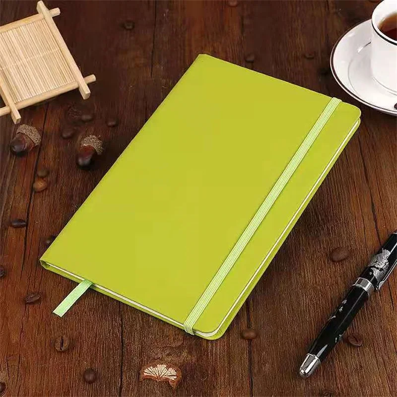 Business A5 Notebook PU Leather Strap Diary Office Stationery Notebook A6 Notebook Custom Simple Fashion