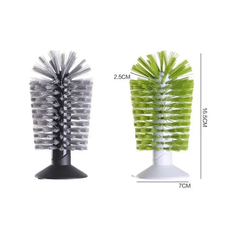 Cup Bottles Cleaning Brush Kitchen Cleaning Tool Wineglass Coffe Tea Glass Cup Cleaner Efficient Rotating Brush 16x8x8cm