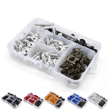 

For Honda CB 300F 500F CBR600RR CBR929RR CBR954RR CB1000R Universal Motorcycle Fairing Screws Windscreen Body Spring Bolts Kit