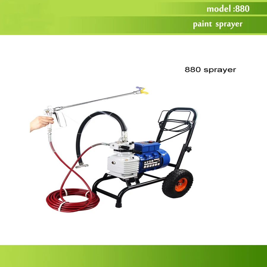 

Free shipping by DHL 880 model Electric High Pressure Airless Paint Sprayer , Painting Machine, 10L flow,with single spray gun