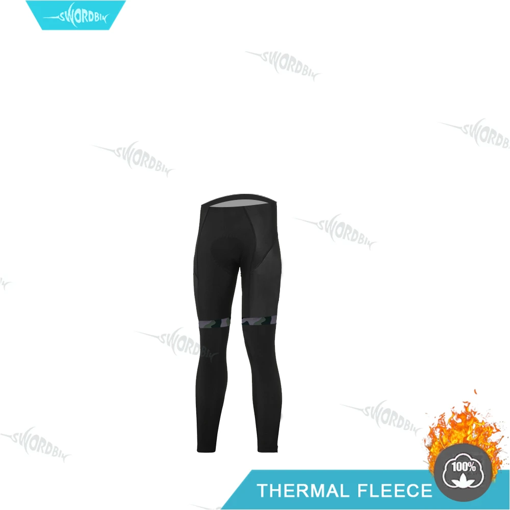 Pants Зимняя велосипедная Джерси Мужская одежда для езды на горном велосипеде с длинным рукавом Одежда для шоссейного велосипеда Теплая Флисовая ветрозащитная одежда для защиты от холода - Цвет: Pants