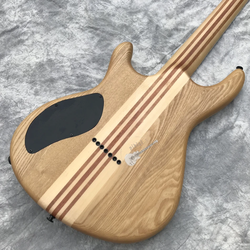 Custom shop электрогитара на заказ, стиль,7-струнная матовая отделка, корпус через шею, Пользовательский логотип и цвет