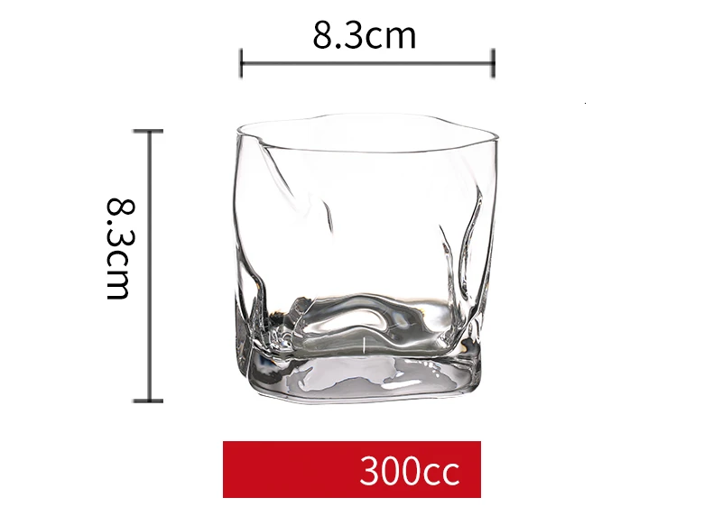 Японский Эдо дизайнер неправильной формы виски стекло es Бесплатный Матч Сферический лед шаблон раза бумага кристалл виски пива вина стекло