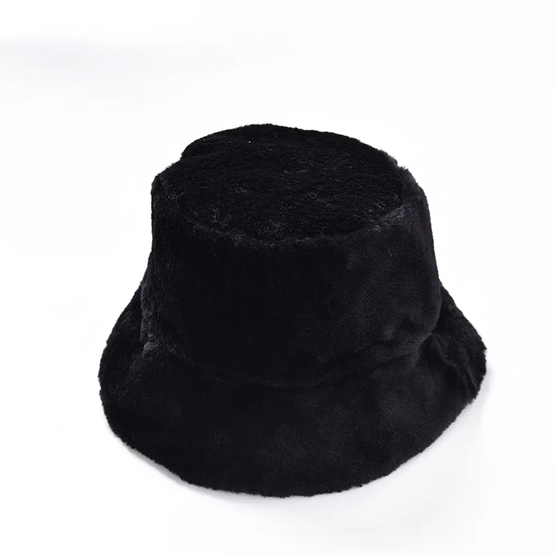 Женская меховая Рыбацкая шляпа, одноцветная теплая удобная шапка, черно-белые верблюжьи шапки, женские осенние и зимние легкие дешевые Gorros
