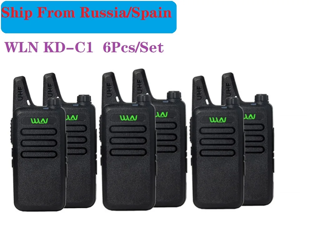 Портативное радио WLN KD C1 Mini Wiress uhf Walkie Talkie transceiver Любительское Ручной