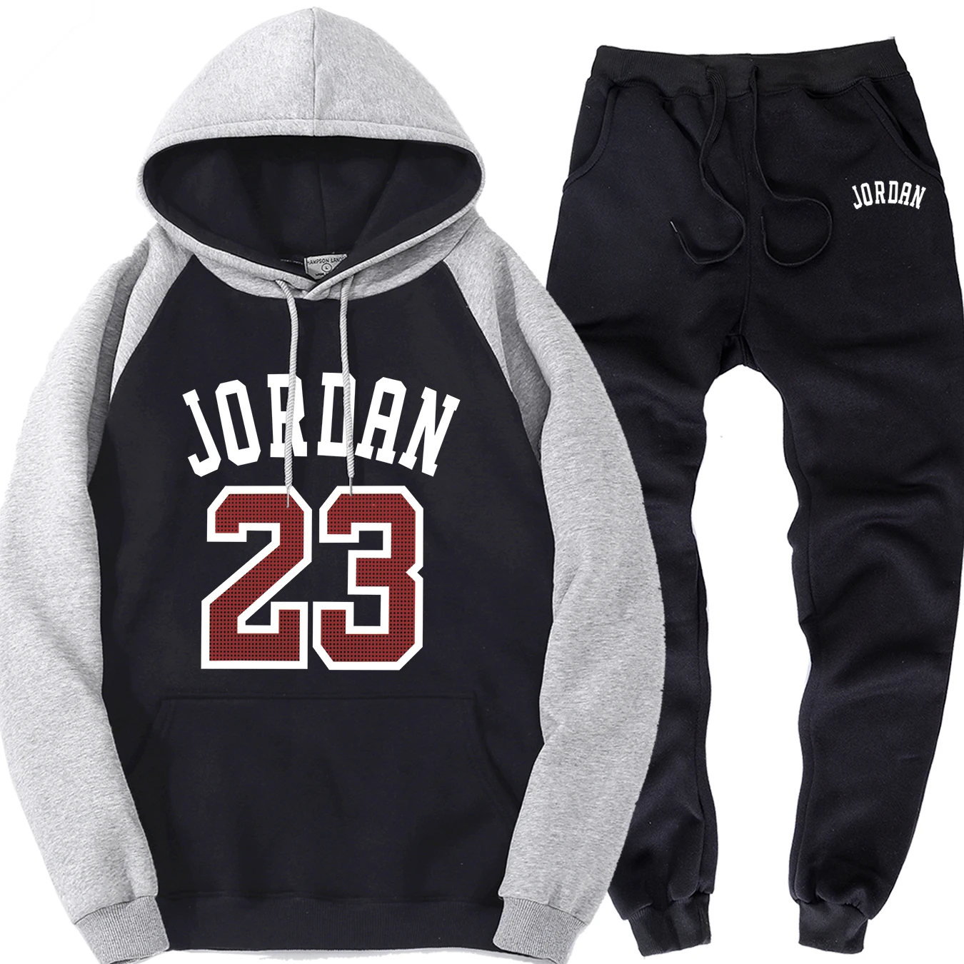 Jordan 23 мужские спортивные костюмы осень зима теплая одежда мотоцикл уличная мужские спортивные толстовки+ Тренировочные Брюки комплекты из двух предметов