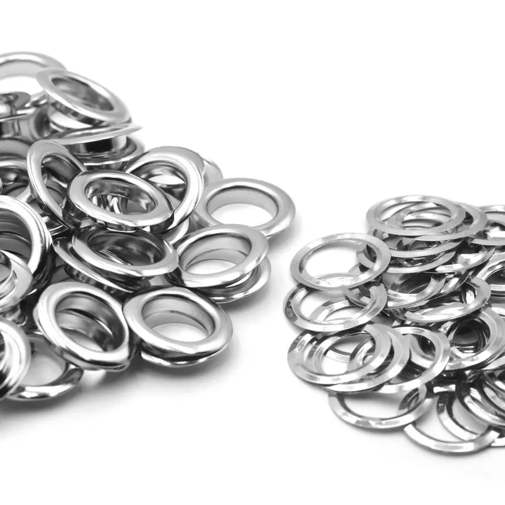 Grommet Eyelet 30sets 14mm Brass Material Big Size Silver Color Washer Fit Leather DIY Craft Shoes Belt Cap
