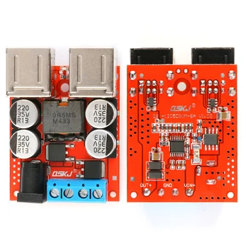 

DC-DC Vehicle Charging Board 8V-35V 5V 8A Power Supply Depressurization Module 4 Port USB Output Mobile Charger Step Down Module