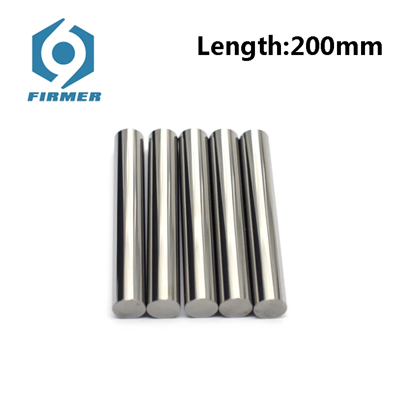 

1PCS 200mm Metal tungsten Rod high wear resistance Cylindrical Rod Hardened Tungsten Solid Carbide 1/2/3/6/8/12/20x100x150x200mm
