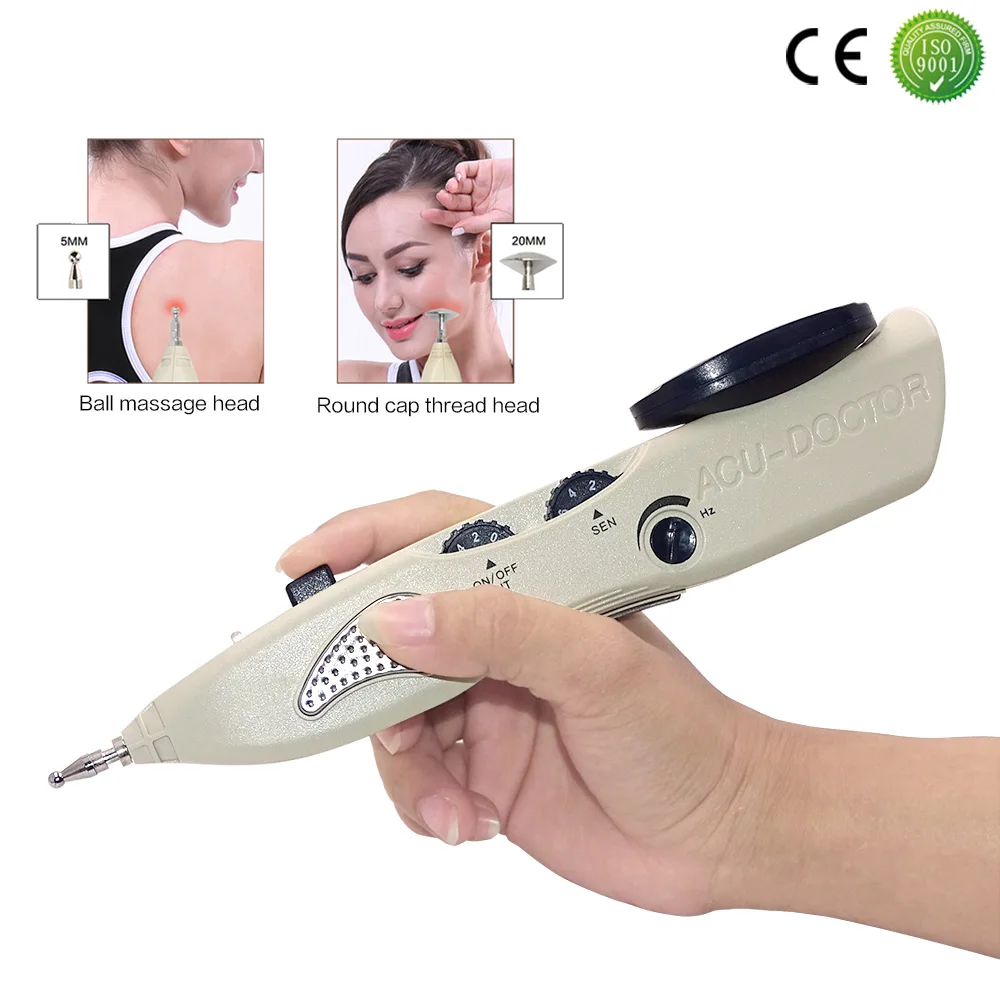 

Electronic Acupuncture Detector Massager Pen Automatic Meridian Pen Find Body Acupuncture Rechargable Pulse Massager