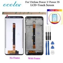 Ocolor для Ulefone power 3 ЖК-дисплей+ сенсорный экран с рамкой+ пленка дигитайзер в сборе+ инструменты для Ulefone power 3S