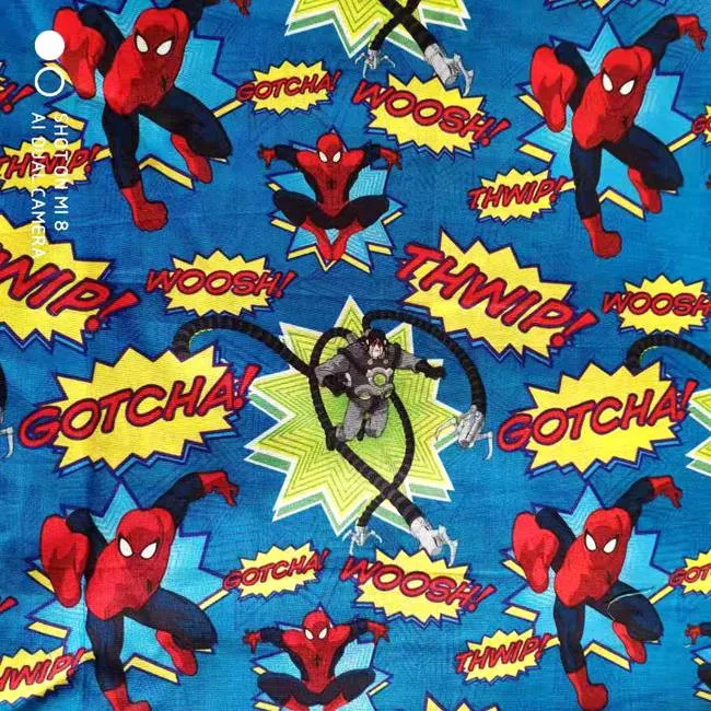 105*100 см Мстители паук Шитье Хлопок Поплин Ткань DIY ручной работы Материал Ткань для шитья, пэчворка