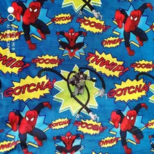 105*100 см Мстители паук Шитье Хлопок Поплин Ткань DIY ручной работы Материал Ткань для шитья, пэчворка