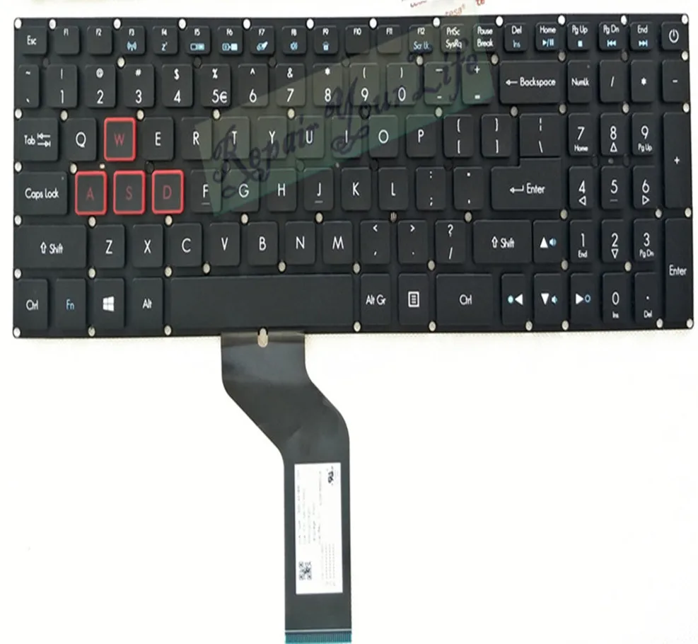 Teclado Retroiluminado para Acer Aspire Vx5591g 793g N16c7 N17c1 Original Russo Nós Inglês Lg5p-a51brl - Imagem 2