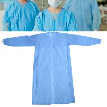 

Disposable Protective Isolation Gown Breathable Operation Clothes Hospital Non Woven Isolation Clothes for Disinfection