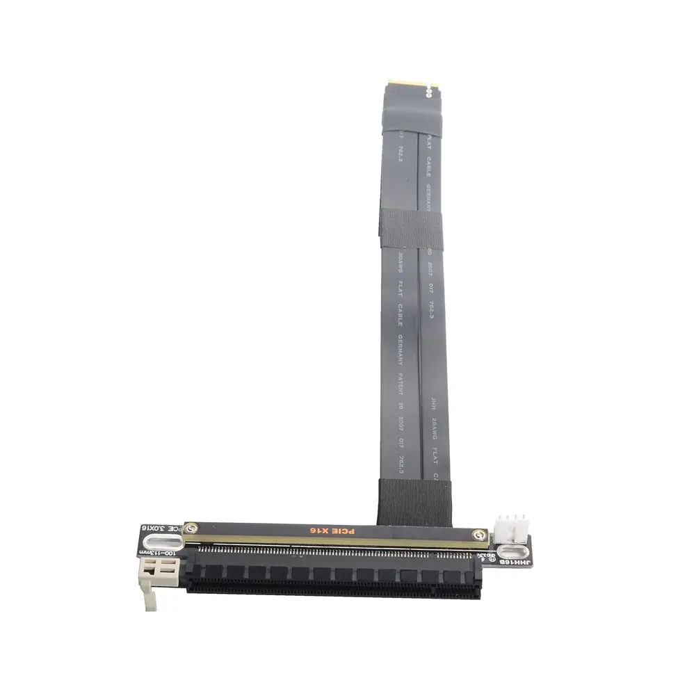 Pci-e 3.0 16x Pcie X16 Extensor para m2 M.2 Nvme M-chave Riser Cartão Extensão Cabo Gen3.0 32gbps com Cabo de Alimentação Sata Cabos de computador e conectores - Imagem 4