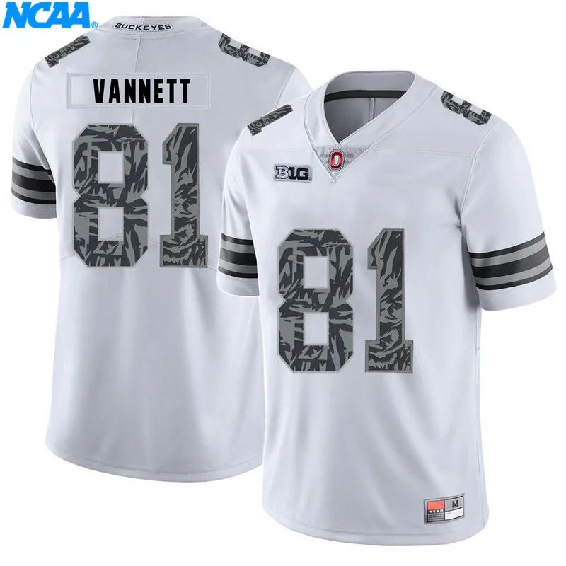 Новое поступление высокое качество майки Vannett#81 коричневый#80 колледж футболка ограниченной серии Майки S-XXXL