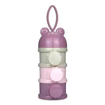 

Independent Single-layer Design Creative Cartoon Baby Three-layer Milk Powder Box Portable Side Open Milk Powder Snack Box