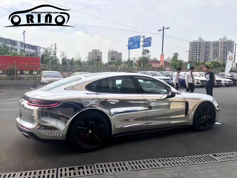 Silver chrome vinyl film sticker-4