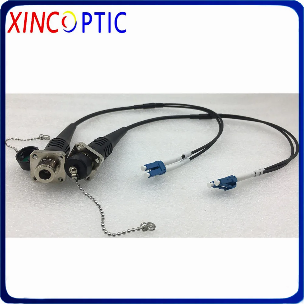 sm2cg657a140mm1modc-square-female-round-male-to-lc-fc-tpu-armored-cable-fiber-patch-cord30cm-from-plug-to-lc-connector