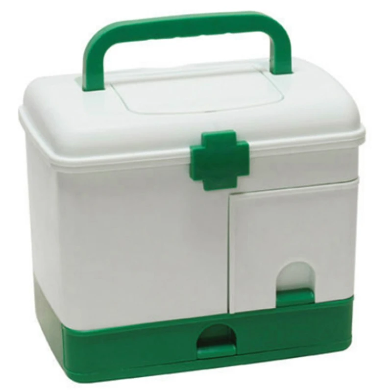 

First Aid Kit Box Medicine Storage Box Plastic D-rug Gathering Organizer Boxes Storage Container
