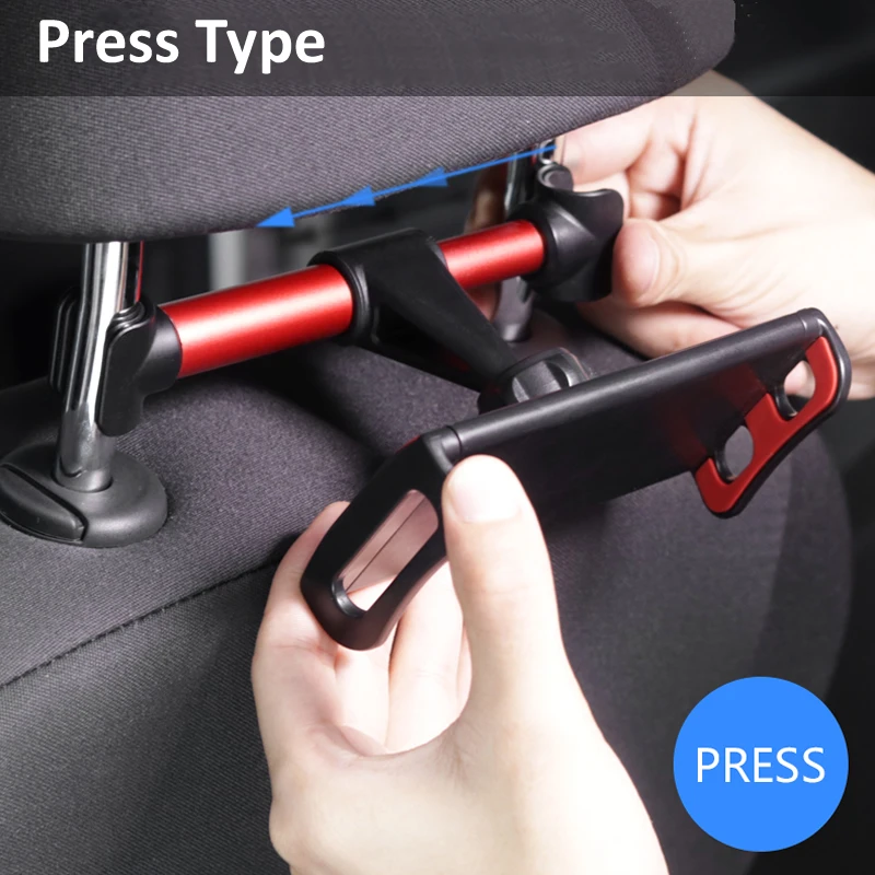 Universal 4-11 inch Onboard Tablet Car Holder for iPad Air 1 Air 2 Pro 9.7 Back Seat Supporter Stand Tablet Accessories in Cars foldable tablet holder