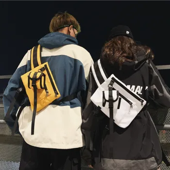 

Fashion Solid Women Men Shoulder Chest Bags Casual Waist Bag Quality Chest Phone Pack Multi-functional Shoulder Crossbody Bags