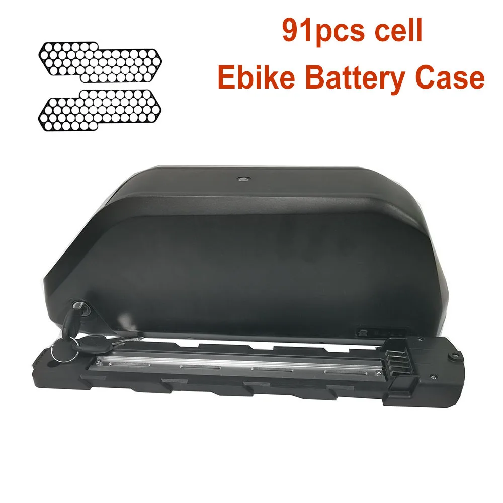 36V/48V/52V Polly Down Tube E-bike Battery Box 91pcs Cell Ebike аккумулятор чехол Аккумуляторы для