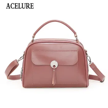 

ACELURE New Fashion Tassel Small Bucket Bags Solid Color PU Leather Shoulder Messenger Bag Lady Handbag Wholesale Drop Shipping