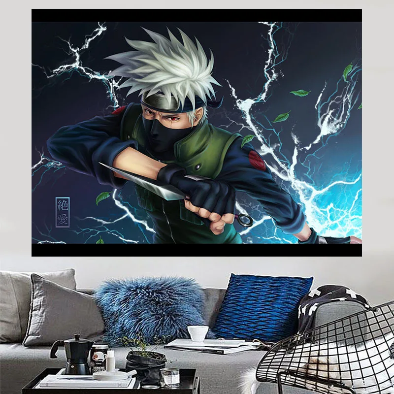 Anime Naruto Hanger Tapestry Remodeling Room Dormitory Bedside Background Cloth