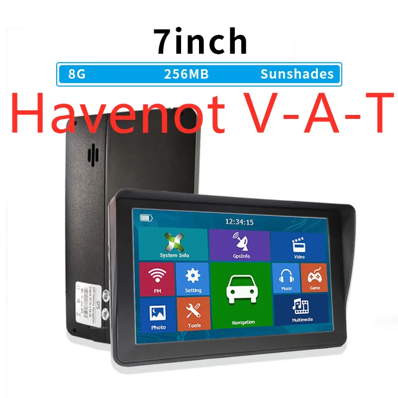 Бесплатная доставка havenot V-AT 5 шт. 7 &quotHD Автомобильная GPS-навигация FM Bluetooth AVIN