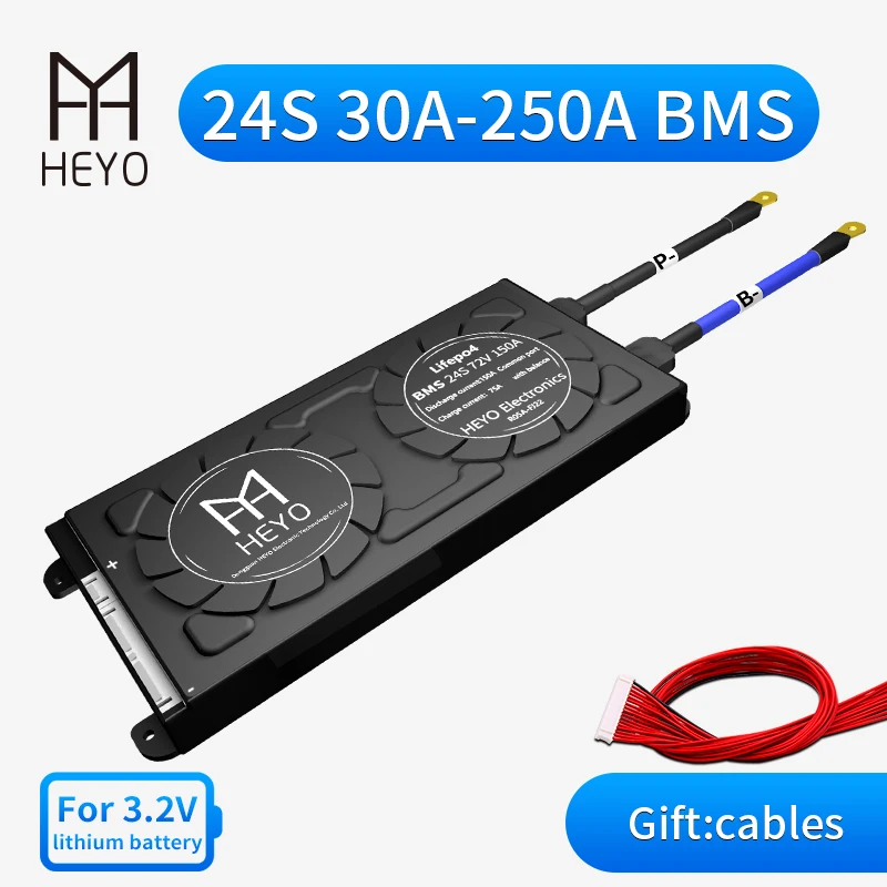 Система управления аккумуляторными батареями HEYO 3 2 в 24S 72 LiFePO4 Lipo LFP PCBA 30A 40A 50A 60A 80A