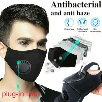 

New Face Masks PM2.5 Air Dust Face Shield Anti Pollution Washable Reusable Face Shield Solid Anti-dust Protect Cotton 2020