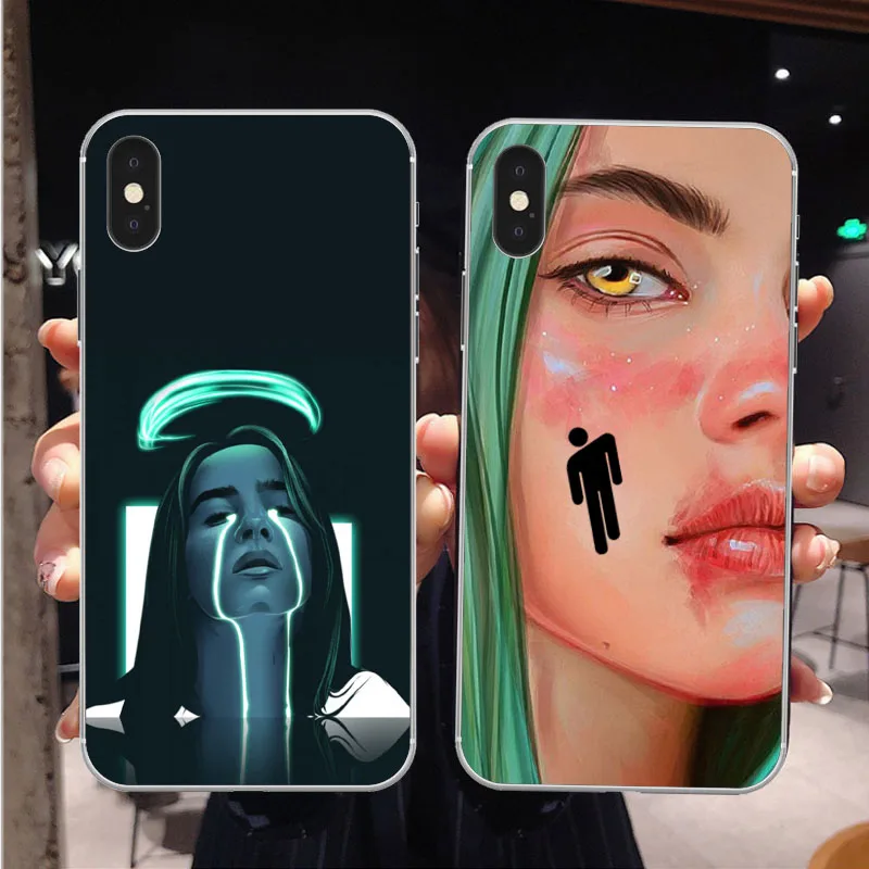Чехол для телефона из мягкого ТПУ singer Billie eilish rainbow blohsh Ocean Eyes iphone 11 Pro Max 2019 SE 5 5s 6 6S 7 8