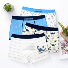 4 предмета в комплекте, хлопковые трусы для мальчиков, нижнее бельё детские трусы с рисунком нижнее белье для мальчиков детское нижнее белье для малышей, шорты трусики для подростков