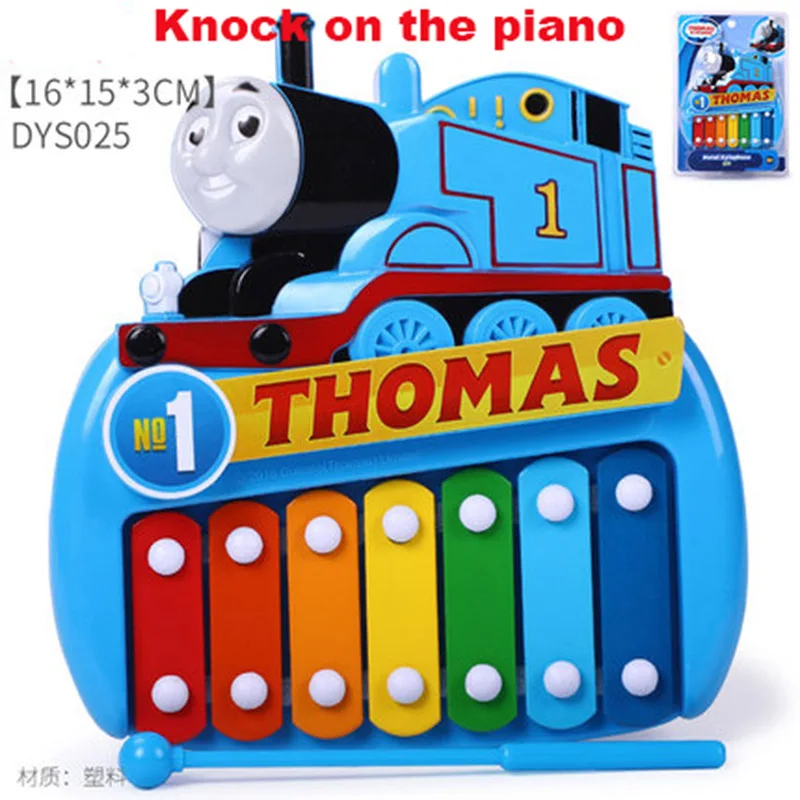 Knock on the piano Томас музыкальные игрушки Детские вечерние игрушечный рожок стук фортепиано погремушка кларнет музыкальная игрушка набор - Цвет: Knock on the piano