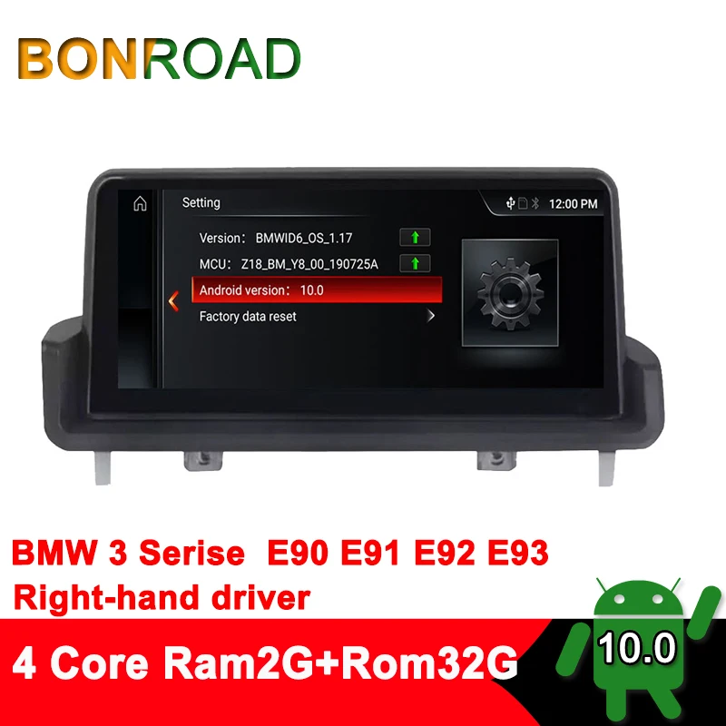 (RHD) 10 25 &quotandroid 0 автомобильный радиоприемник GPS-навигация для BMW 3 серии правый руль