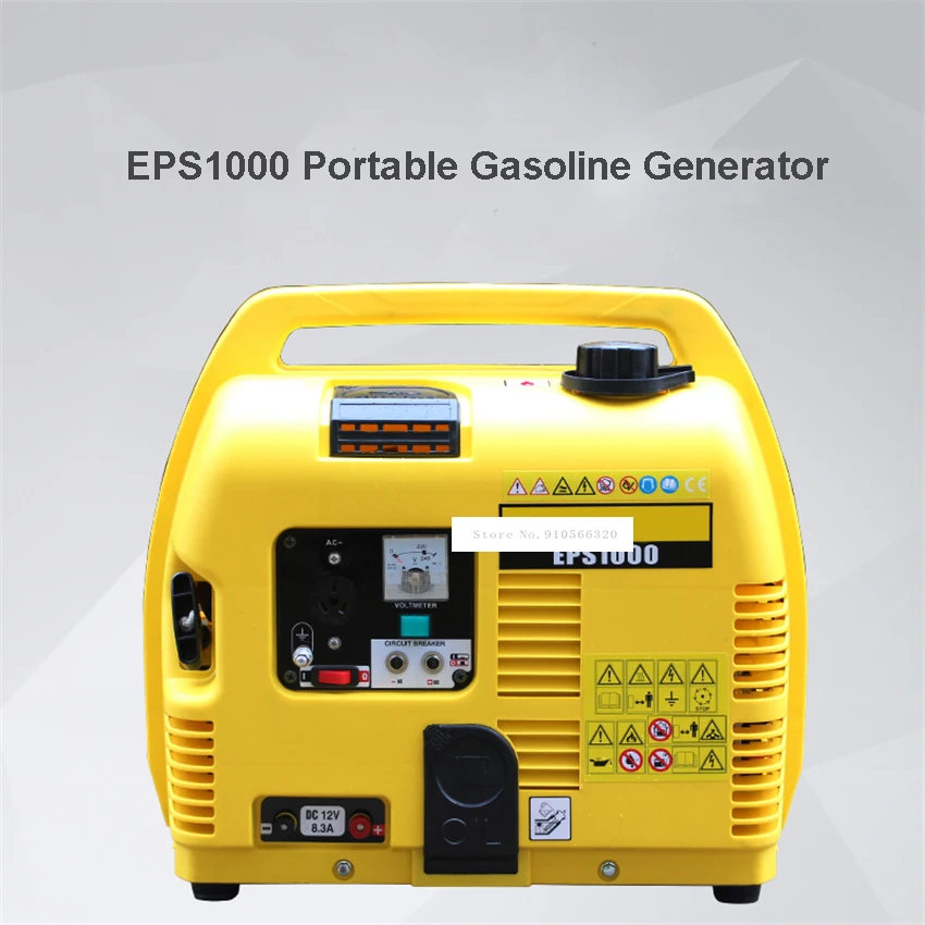 EPS1000 Portable Household Gasoline Generator Home Small Silent Generator Single Phase Gasoline 1000W 220V 88CC 4.2L