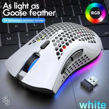 

wireless mouse gaming mouse OMRON RGB backlight Programmable 16000 rechargeable mouse DPI computer E3I4