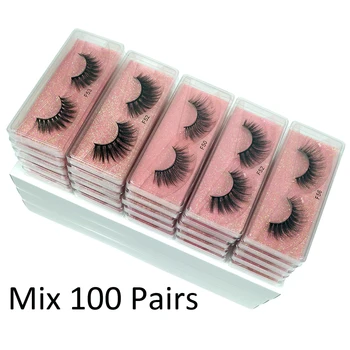 

Wholesale Lashes 30/50/70/100 pcs 3d Mink Lashes Natural Mink Eyelashes Wholesale False Eyelashes Makeup False Lashes In Bulk