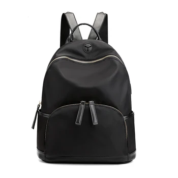 

Women Backpacks Waterproof Oxford Back Pack for Girls Simple Style School Bags Youth Ladies Daily Bagpack Mochila Mujer Multifunction Backpack Black&Pink