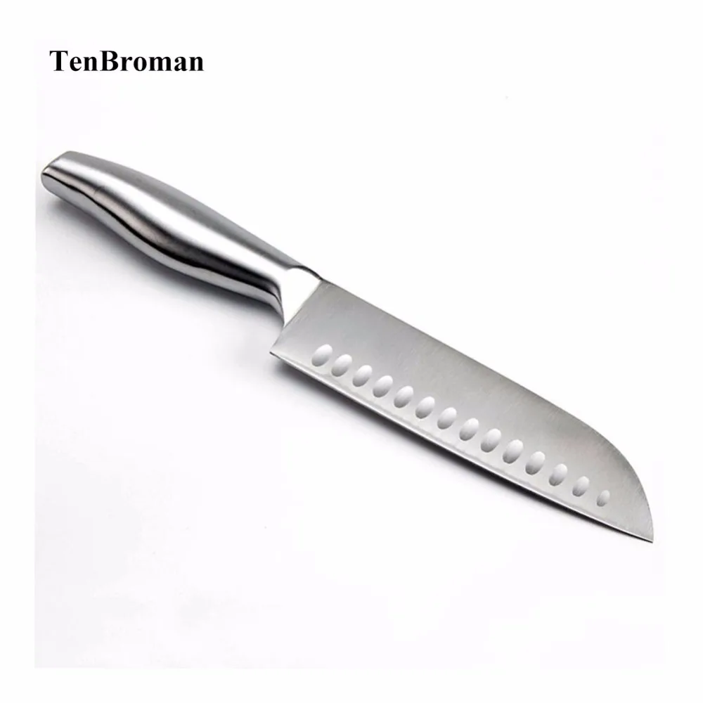 Tenbroman Dapur Stainless Steel Gaya Jepang Pisau Pisau Pemotong