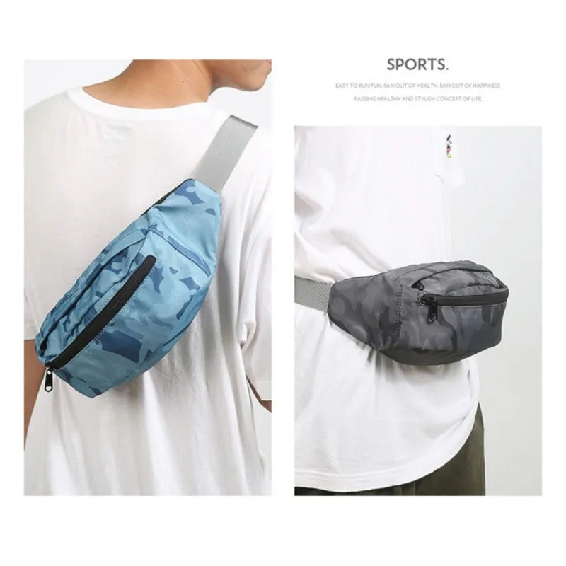 Модная спортивная сумка На открытом воздухе, нейтральная Водонепроницаемая нагрудная сумка с принтом, многофункциональная сумка для мобильного телефона