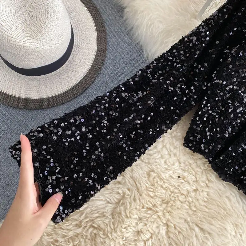 Chemise Vietnamienne En Soie Noire Et Dorée - Taille L - Manches Courtes - Neuf