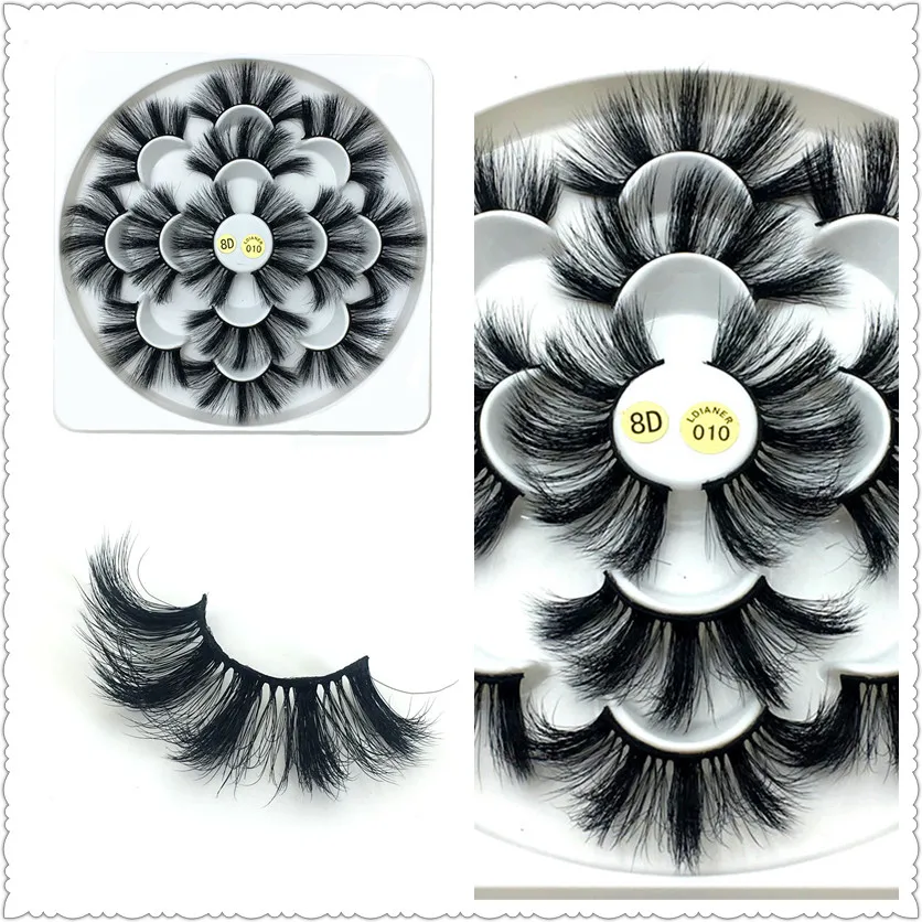 7 pairs of mink false eyelashes, false eyelashes, makeup eyelashes, thick eyelashes, natural eyelashes