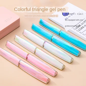 

Japanese Ins Cute Pull Cap Type Student Quick-drying Homework with Pen Water Pen Student Office Stationery Cap Gel Pen