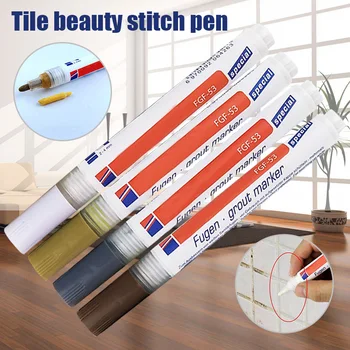 

Tile Grout Coating Marker Wall Floor Ceramic Tiles Gaps Professional Repair Pen FKU66