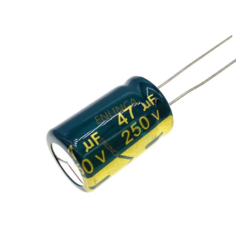 250v 47uf 13*20 20% RADIAL aluminum electrolytic capacitor 47000NF 20% 12pcs/lot