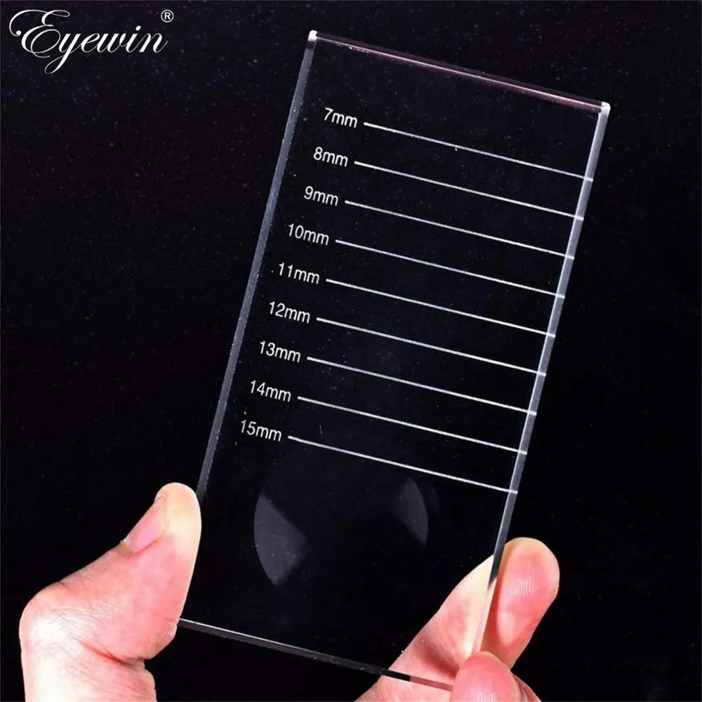 Eyewin 2 в 1 кристаллическая подкладка со шкалой прозрачные ресницы клей держатель ресницы расширение поставка аксессуар набор инструментов