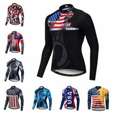 Велосипедная футболка, Мужская футболка для горного велосипеда, осенняя рубашка для горного велосипеда, рубашка с длинным рукавом для шоссейных гонок, топ, весенняя одежда, черный цвет, США